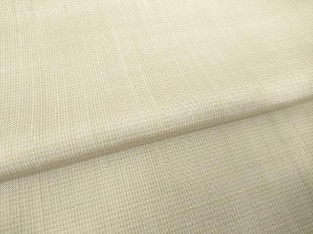 平和屋着物●上質な紬　格子　正絹　逸品　AABL2069ck