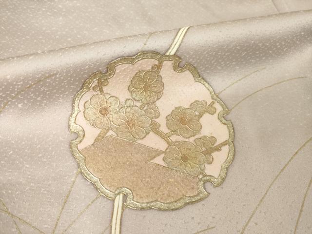 平和屋着物●訪問着　雪輪花文　暈し染め　金彩　正絹　逸品　AABL2092ck