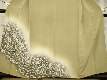 平和屋着物●訪問着　辻が花　舞花文　暈し染め　やまと誂製　正絹　逸品　AABL2093ck