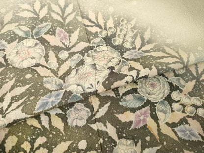 平和屋着物●訪問着　辻が花　舞花文　暈し染め　やまと誂製　正絹　逸品　AABL2093ck