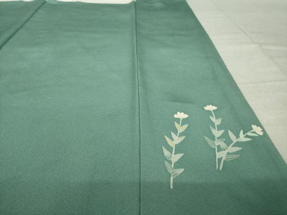 平和屋着物●本加賀友禅作家　柿本市郎　訪問着　花蝶文　大丸扱い　正絹　逸品　AABL2100ck
