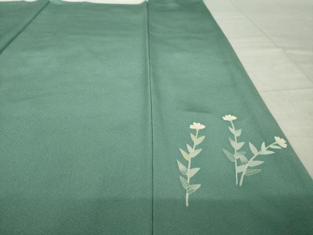 平和屋着物●本加賀友禅作家　柿本市郎　訪問着　花蝶文　大丸扱い　正絹　逸品　AABL2100ck
