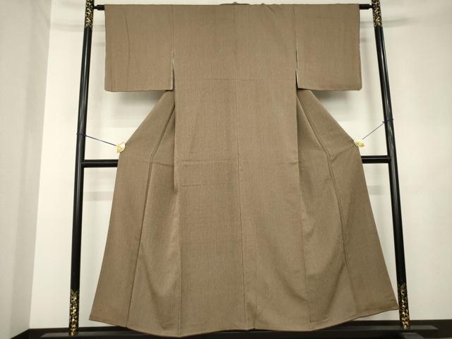 平和屋着物●江戸小紋　縞　正絹　逸品　AABL2102ck
