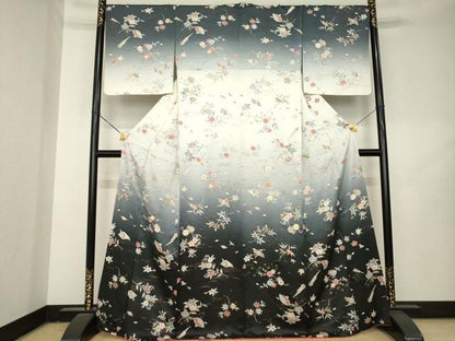 平和屋着物●訪問着　器物花文　暈し染め　正絹　逸品　AABL2106ck