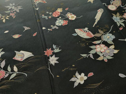 平和屋着物●訪問着　器物花文　暈し染め　正絹　逸品　AABL2106ck