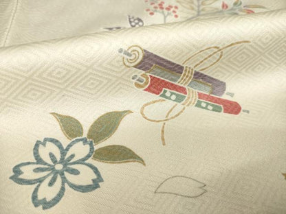平和屋着物●訪問着　器物花文　暈し染め　正絹　逸品　AABL2106ck