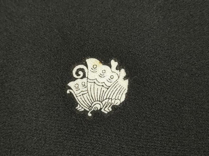 平和屋着物●豪華黒留袖　中国三大刺繍　相良刺繍　駒刺繍　正倉院更紗花文　金彩　正絹　逸品　AABL2112ck