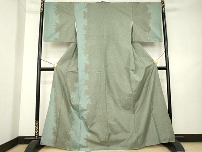 平和屋着物●本場大島紬　染大島　訪問着　間道　正絹　逸品　AABL2119ck