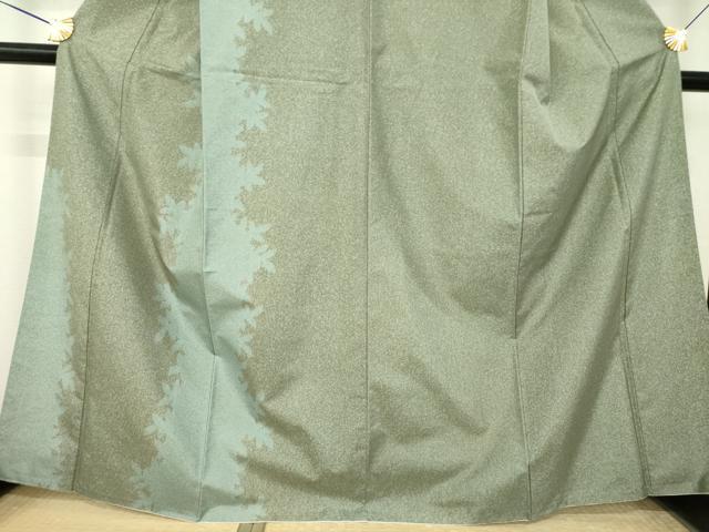 平和屋着物●本場大島紬　染大島　訪問着　間道　正絹　逸品　AABL2119ck