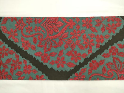 平和屋着物●西陣　川島織物　九寸名古屋帯　唐織　草花文　正絹　逸品　AABL2122pf