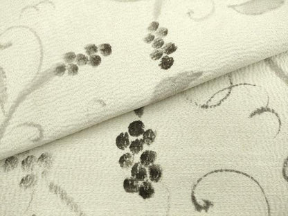 平和屋着物●九寸名古屋帯　手描き　葡萄蔦の葉文　正絹　逸品　AABL2131pf
