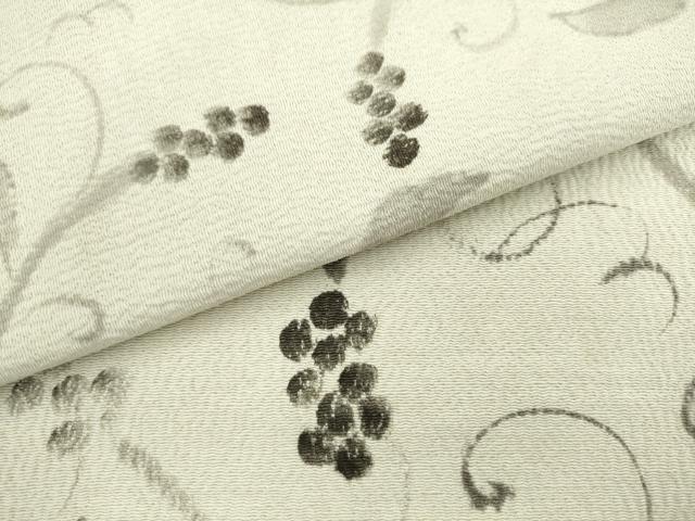平和屋着物●九寸名古屋帯　手描き　葡萄蔦の葉文　正絹　逸品　AABL2131pf