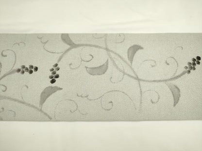 平和屋着物●九寸名古屋帯　手描き　葡萄蔦の葉文　正絹　逸品　AABL2131pf
