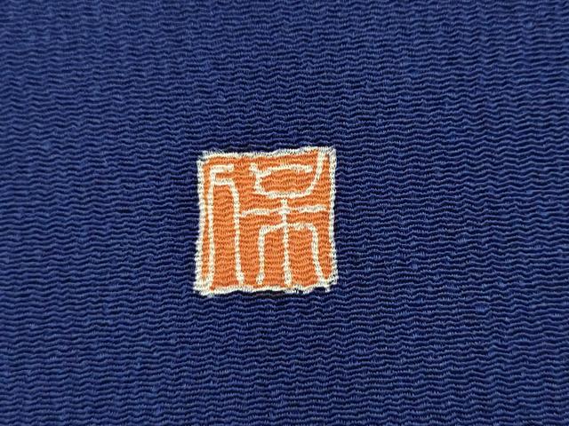平和屋着物●本加賀友禅作家　鶴見保次　九寸名古屋帯　草花文　鬼しぼ縮緬　正絹　逸品　AABL2140pf