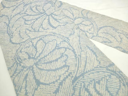 平和屋着物●全通柄九寸名古屋帯　総絞り　草花文　正絹　逸品　AABL2142pf