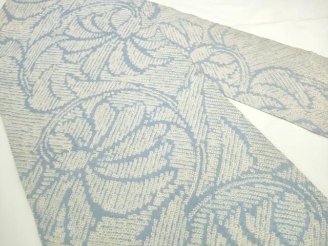 平和屋着物●全通柄九寸名古屋帯　総絞り　草花文　正絹　逸品　AABL2142pf