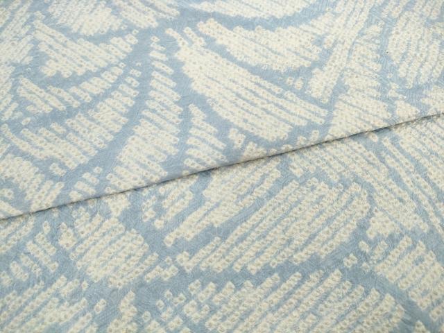 平和屋着物●全通柄九寸名古屋帯　総絞り　草花文　正絹　逸品　AABL2142pf