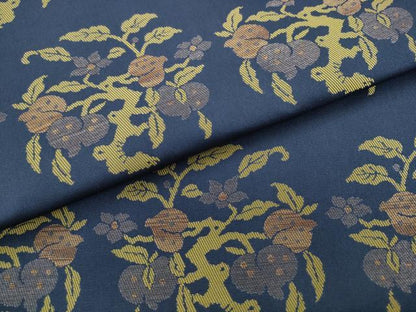 平和屋着物●西陣　川島織物　九寸開き名古屋帯　草花文　正絹　逸品　AABL2157pf