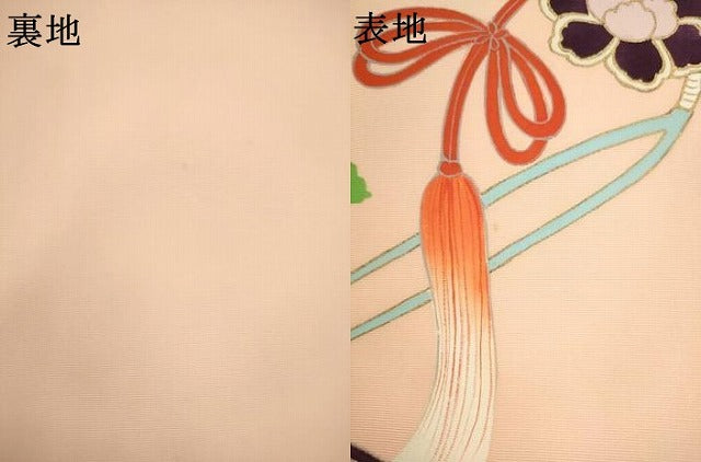 平和屋着物●塩瀬　九寸名古屋帯　花鼓文　金彩　正絹　逸品　AABL2161pf