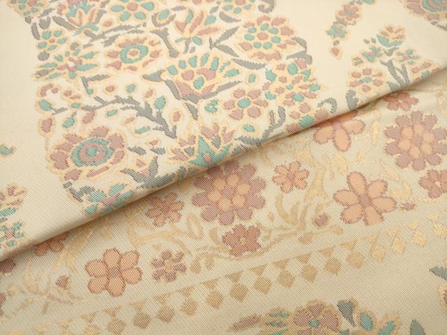 平和屋着物●織物一筋名門　織悦　全通柄　本袋帯　飾花文　金糸　正絹　逸品　AABL2165pf