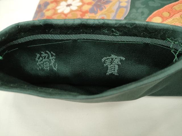 平和屋着物●六通柄袋帯　唐織　織寶　飾花文　正絹　逸品　AABL2171pf