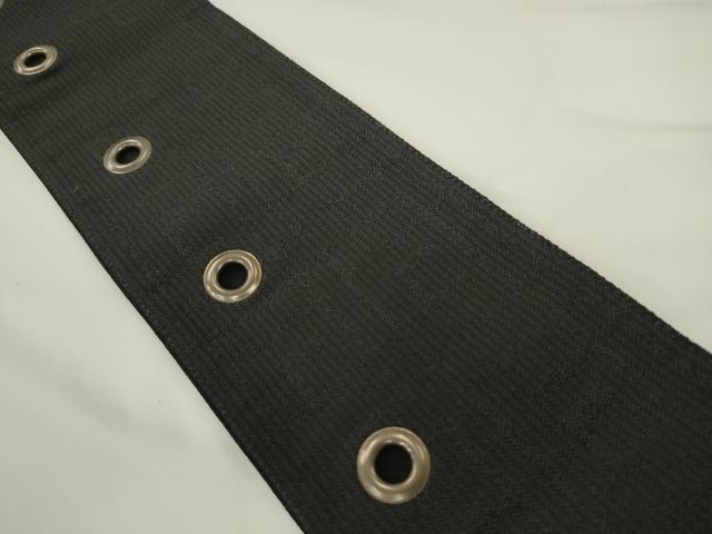 平和屋着物●男性　撫松庵　角帯　黒地　AABL2182pf