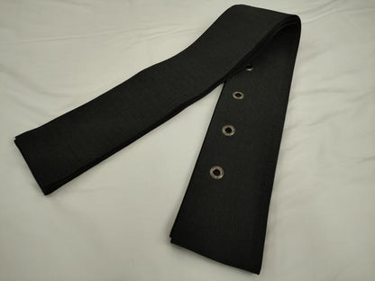 平和屋着物●男性　撫松庵　角帯　黒地　AABL2182pf