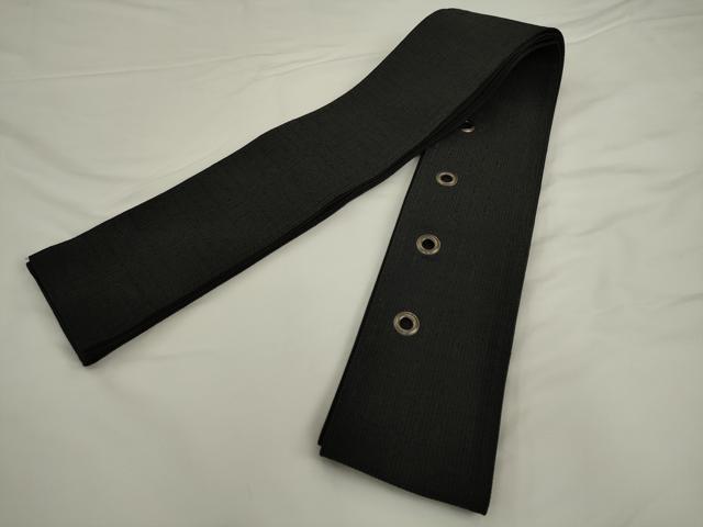 平和屋着物●男性　撫松庵　角帯　黒地　AABL2182pf