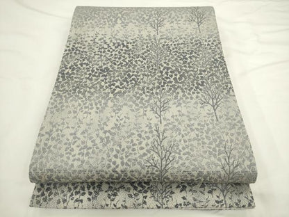 平和屋着物●六通柄袋帯　樹林文　正絹　逸品　AABL2186pf