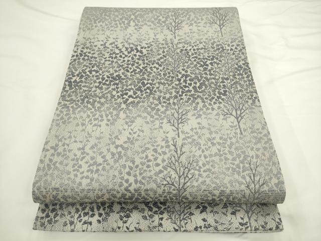 平和屋着物●六通柄袋帯　樹林文　正絹　逸品　AABL2186pf