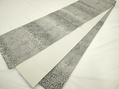 平和屋着物●六通柄袋帯　樹林文　正絹　逸品　AABL2186pf