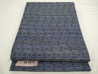 平和屋着物●菅原工房　菅原結作　漢方染紬　全通柄袋帯　霞文　正絹　逸品　AABL2191pf