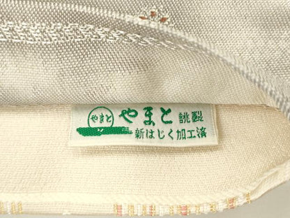 平和屋着物●両面六通柄袋帯　飾花文　金糸　やまと誂製　正絹　逸品　AABL2203pf
