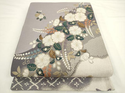 平和屋着物●太鼓柄袋帯　辻が花　正絹　逸品　AABL2210pf