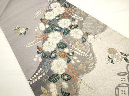 平和屋着物●太鼓柄袋帯　辻が花　正絹　逸品　AABL2210pf