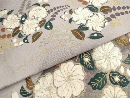 平和屋着物●太鼓柄袋帯　辻が花　正絹　逸品　AABL2210pf