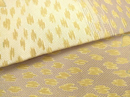 平和屋着物●つけ帯　献上白樺文　金華山織　金糸　正絹　逸品　AABL2212pf