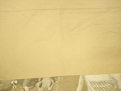 平和屋着物●アンティーク　大正ロマン　六通柄袋帯　休み鳥　金糸　正絹　逸品　AABL2221pf
