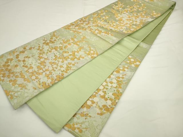平和屋着物◎六通柄袋帯　唐織　枝花文　金銀糸　正絹　逸品　AABL2236pf
