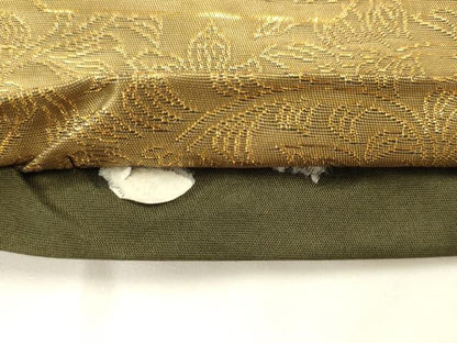 平和屋着物◎西陣　六通柄袋帯　道長華鳥紋　金銀糸　正絹　逸品　AABL2254pf