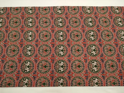 平和屋着物◎九寸開き名古屋帯　鳥獣花文　正絹　逸品　AABL2280pf