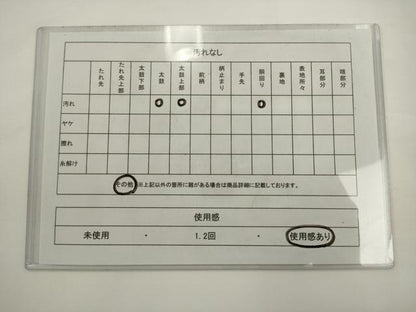 平和屋着物◎つけ帯　草花文　鬼しぼ縮緬　正絹　逸品　AABL2284pf
