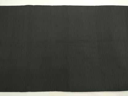 平和屋着物●綴れ　八寸名古屋帯　幾何学文様　黒地　金糸　正絹　逸品　AABL2297pf