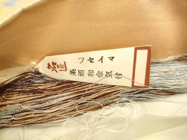 平和屋着物●西陣　六通柄袋帯　唐織　鎧縅　証紙付き　正絹　逸品　AABL2299pf