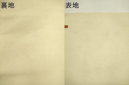 平和屋着物▼塩瀬　九寸名古屋帯　作家物　成り物　柿　ろうけつ染め　正絹　逸品　AABL2310pf