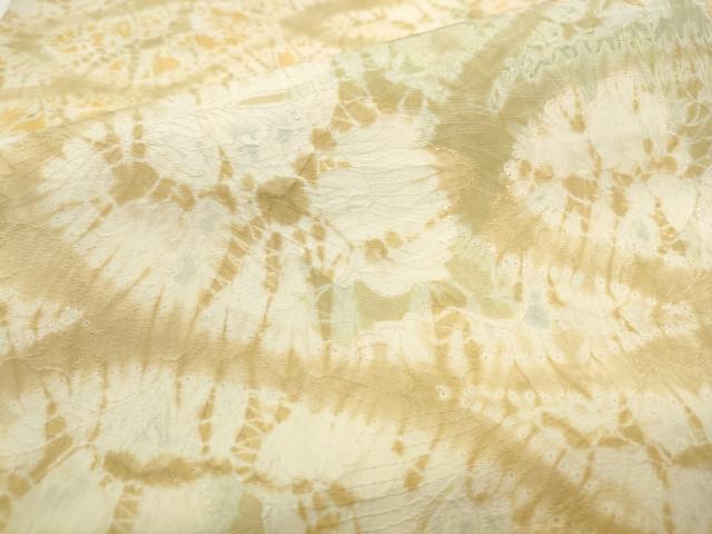 平和屋着物●全通柄九寸名古屋帯　絞り　抽象文様　正絹　逸品　AABL2331pf