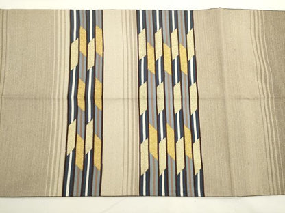 平和屋着物●綴れ　太鼓柄袋帯　横段文　金糸　正絹　逸品　AABL2344pf