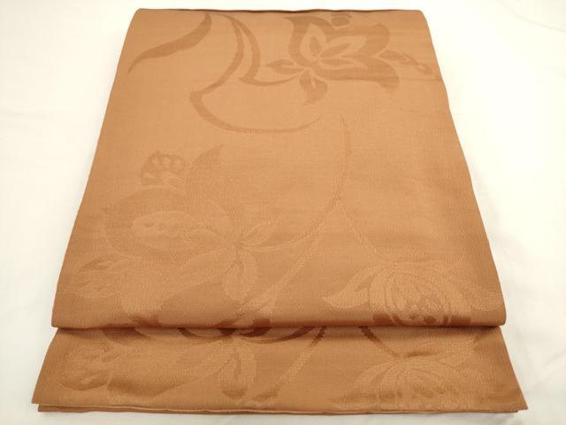 平和屋着物●両面太鼓柄京袋帯　総絞り　舞花文　正絹　逸品　AABL2347pf