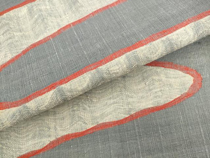 平和屋着物▼太鼓柄袋帯　紬地　流水文　正絹　逸品　AABL2370pf