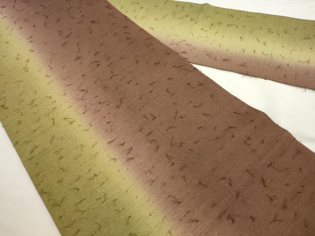 平和屋着物●九寸名古屋帯 髭紬 霞文 正絹 逸品 AABL2385pf
